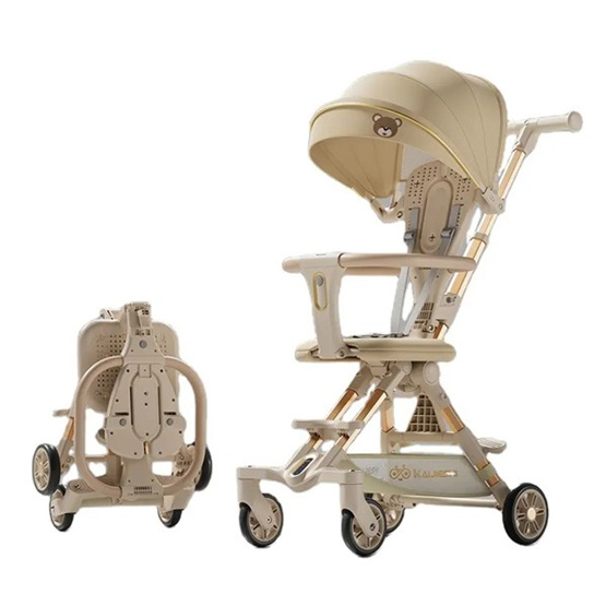 Best-selling high quality large storage basket foldable 360 degrees universal front wheel Children stroller
