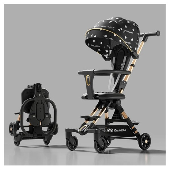 Best-selling high quality large storage basket foldable 360 degrees universal front wheel Children stroller