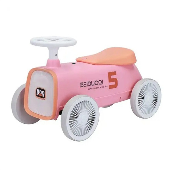 Best-selling four-wheel anti-rollover streamlined design seat with light and music Children twist car