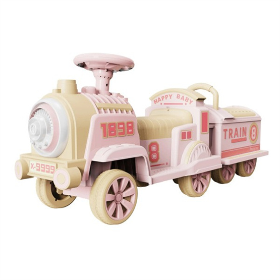 Popular fashion color train styling rear wheel drive twin seats with storage space for kids Twister car