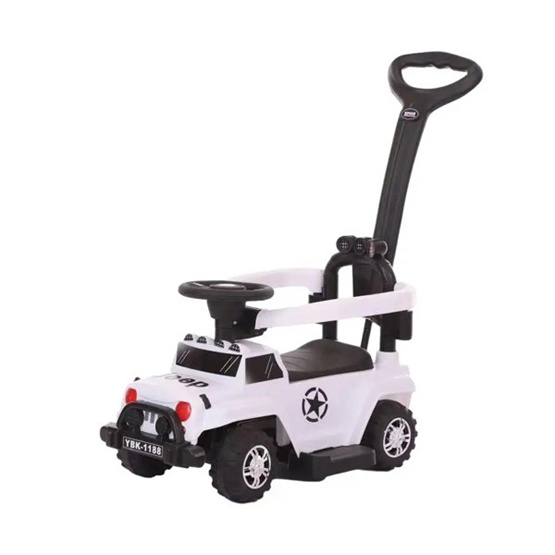 Hot-selling high-end children's outdoor riding toys with guardrail and push-back handle children's scooters