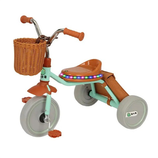 Beautiful multi-coloured children's toy with music and lights for children's tricycle