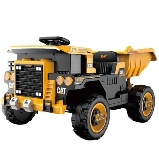 Special price High quality slow start large seat with LED light four wheel spring shock absorber electric children's dump car
